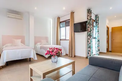 Cama o camas de una habitación en CASA DE ZALAMEA