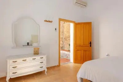 Cama o camas de una habitación en Escaladores Caminito del Rey familia amigos paisaje de ensueño