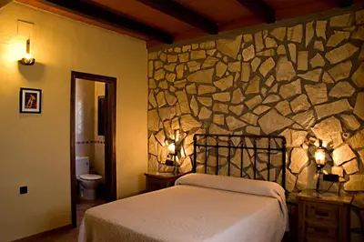 Cama o camas de una habitación en Casa Rural El Tejar Viejo