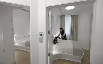 Cama o camas de una habitación en Hotel Suite Generis