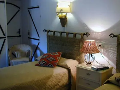 Cama o camas de una habitación en Casa Rural La Cateta