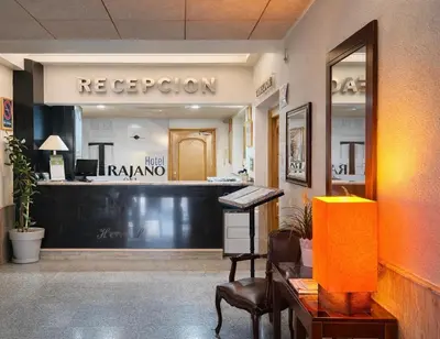 El vestíbulo o zona de recepción de Hotel Trajano