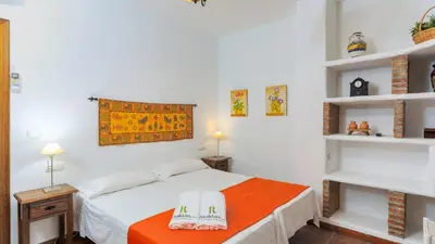 Cama o camas de una habitación en Casa La Loma del Sabinal Alora by Ruralidays