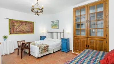 Cama o camas de una habitación en Casa La Loma del Sabinal Alora by Ruralidays