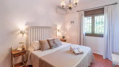 Cama o camas de una habitación en Villa Gema Antequera - La Joya by Ruralidays