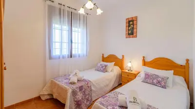 Cama o camas de una habitación en Casa El Mirador Iznajar by Ruralidays