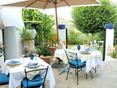Jardín al aire libre en Cortijo La Haza
