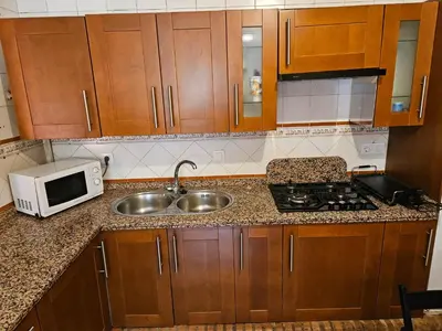 Una cocina o zona de cocina en Finca rural Labriega del hueznar