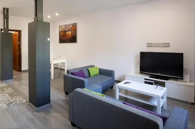 Una televisión o centro de entretenimiento en Alameda Urban Apartment