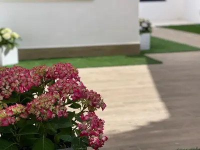Jardín al aire libre en Hacienda La Sierra