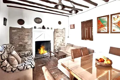 Zona de estar de Elegant Villa in Granada with Pool and Garden