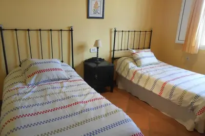 Cama o camas de una habitación en Casa rural La Vega