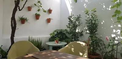 Jardín al aire libre en Casa Rural los Danzantes