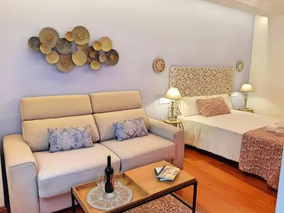 Cama o camas de una habitación en Riad Mezquita de Cordoba
