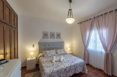 Cama o camas de una habitación en Casa rural Entre Olivos