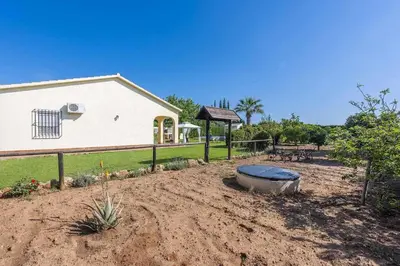 Jardín al aire libre en Casa Rural de Noa