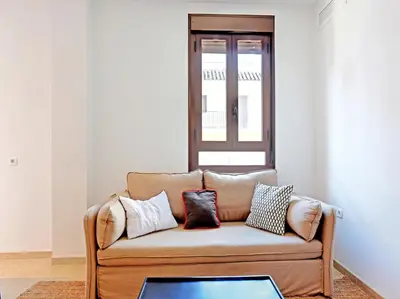 Zona de estar de Apartamentos Santiago