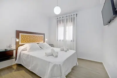 Cama o camas de una habitación en Tejón y Marín, nuevo apartamento en casco antiguo