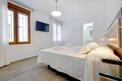 Cama o camas de una habitación en Tejón y Marín, nuevo apartamento en casco antiguo