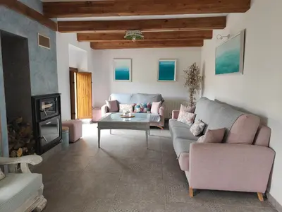 Zona de estar de Vivienda rural del salado