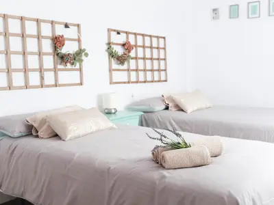 Cama o camas de una habitación en Alfaros