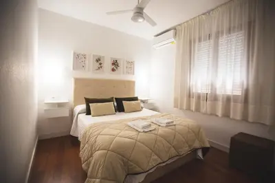 Cama o camas de una habitación en Apartamento PASEO DE LA RIBERA