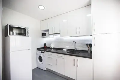 Una cocina o zona de cocina en Apartamento PASEO DE LA RIBERA