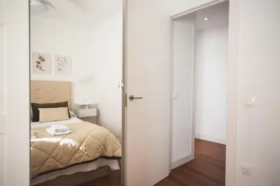 Cama o camas de una habitación en Apartamento PASEO DE LA RIBERA