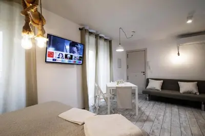 Una televisión o centro de entretenimiento en Vivienda turística Lagarto de Jaén