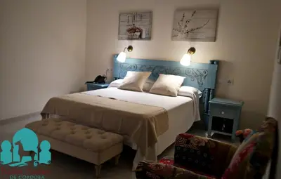 Cama o camas de una habitación en Hospedería Baños Arabes de Córdoba Dos