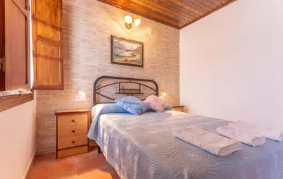 Cama o camas de una habitación en Casa Pepita