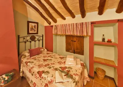 Cama o camas de una habitación en Elegant Villa in Priego de Córdoba with Private Pool