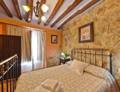 Cama o camas de una habitación en Elegant Villa in Priego de Córdoba with Private Pool