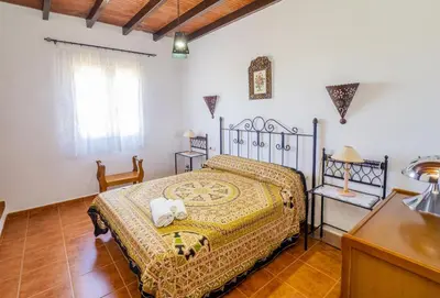 Cama o camas de una habitación en Cubo's Villa Torres Ardales