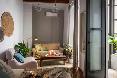 Zona de estar de Genteel Home Alhóndiga Sevilla