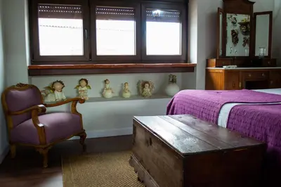 Cama o camas de una habitación en CASA RURAL TRES VENTAS