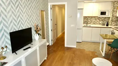 Una cocina o zona de cocina en Sevilla Alameda PG Apartamentos