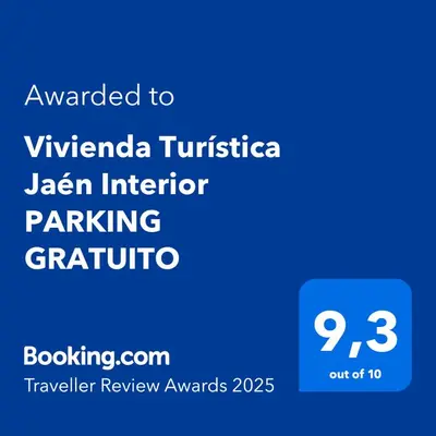 Certificado, premio, señal o documento que está expuesto en Vivienda Turística Jaén Interior PARKING GRATUITO