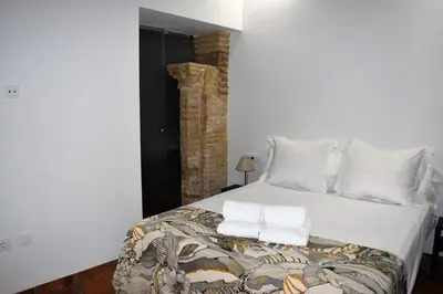 Cama o camas de una habitación en Patio San Andrés -2 llaves-