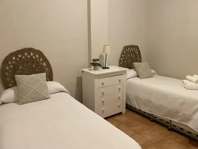 Cama o camas de una habitación en Casa el Paraíso del Lago Alojamiento Rural