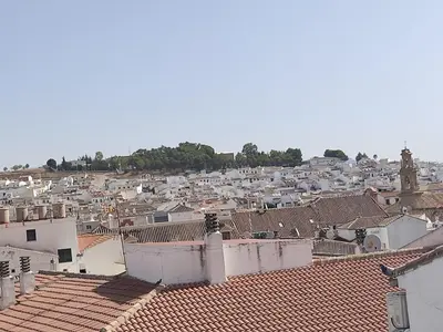 Vista general de Antequera o vista desde el apartamento