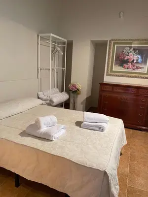 Cama o camas de una habitación en EL ENREO JARAS -Urbanización Las Jaras Córdoba