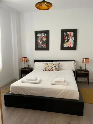 Cama o camas de una habitación en ISG Apartments Casa Virginia-Alameda