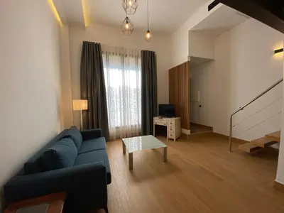 Zona de estar de Loft Laura Nervión