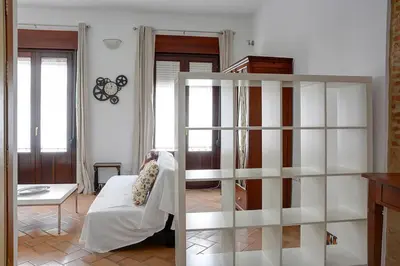Cama o camas de una habitación en Apartamento Santa Cruz