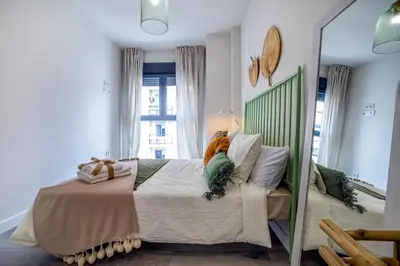 Cama o camas de una habitación en Luxurys Costasol33 Aptos 1 y 2