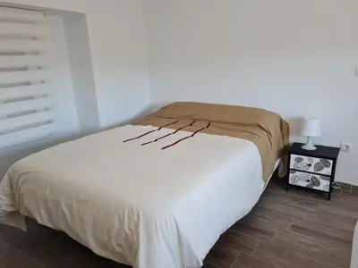 Cama o camas de una habitación en Mirador de Cárchel