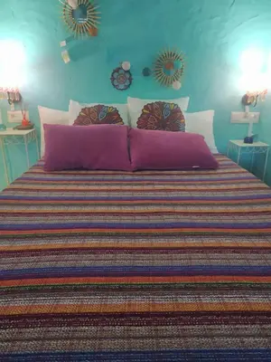 Cama o camas de una habitación en Casa rural La Pradera