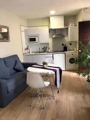 Una cocina o zona de cocina en Coqueto apartamento céntrico