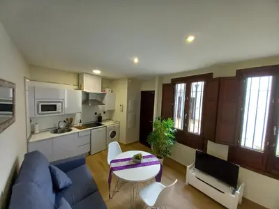 Una cocina o zona de cocina en Coqueto apartamento céntrico